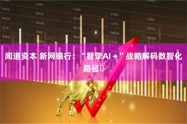 闻道资本 新网银行：“智擎AI＋”战略解码数智化路径​
