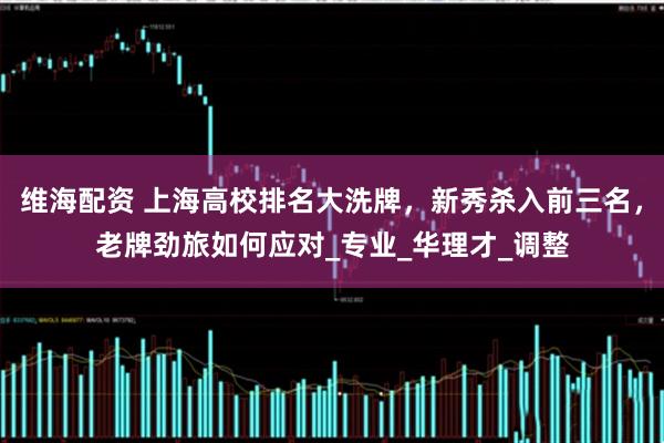 维海配资 上海高校排名大洗牌，新秀杀入前三名，老牌劲旅如何应对_专业_华理才_调整